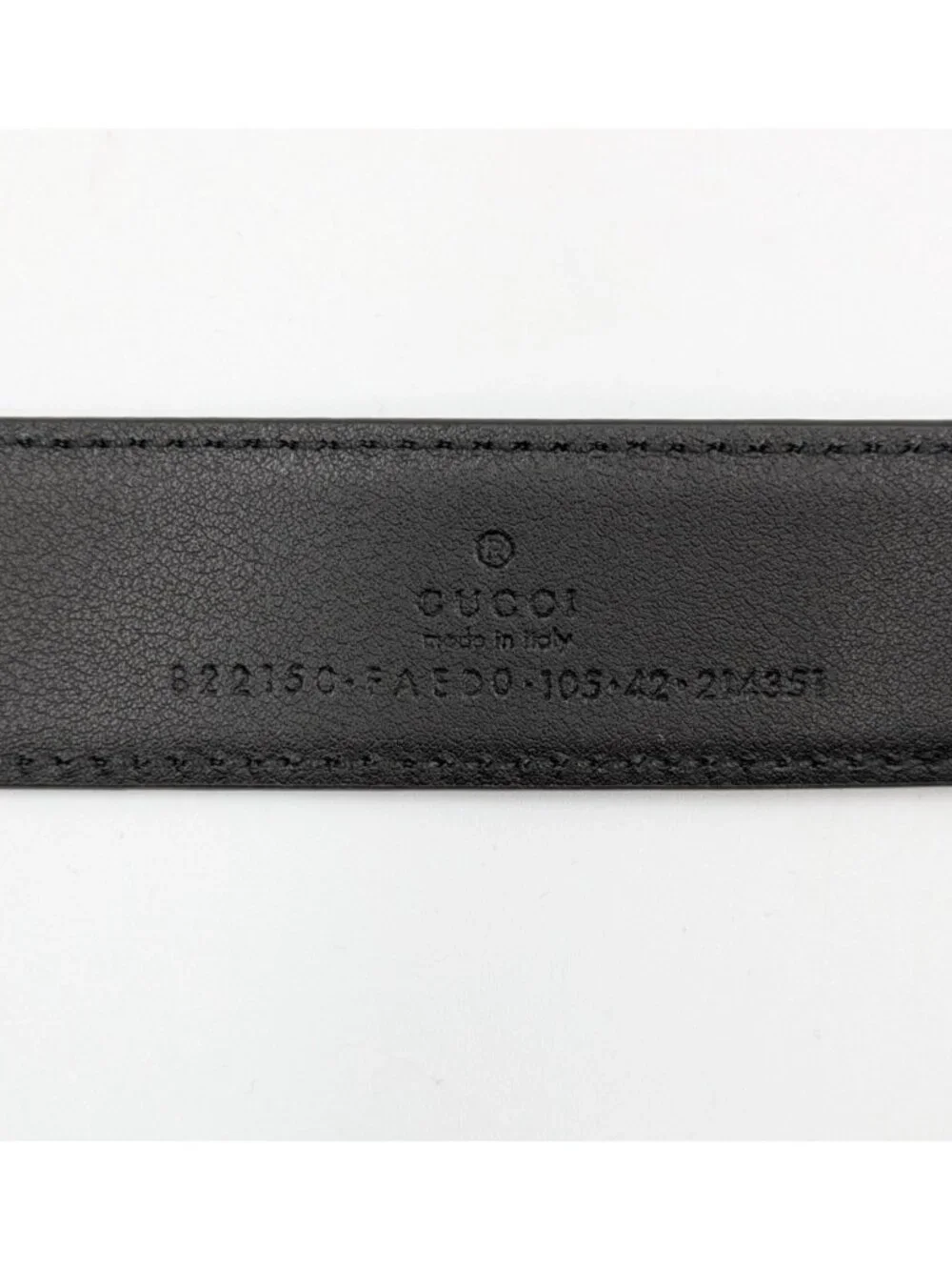 Gucci Men’s GG Supreme Coated Canvas W3cm Monogrammed Belt Black 105cm 822150